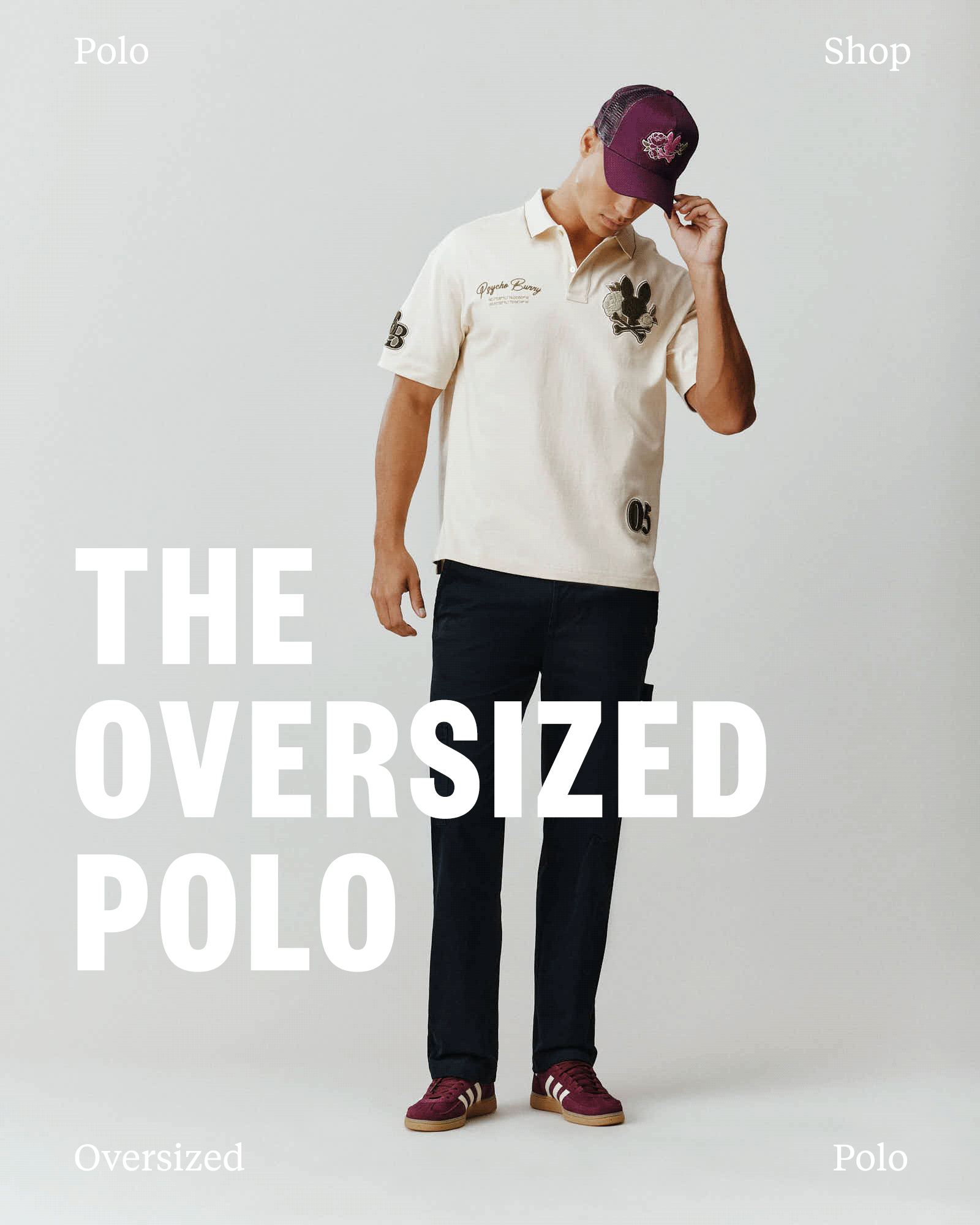 Psycho Bunny Oversized Polo