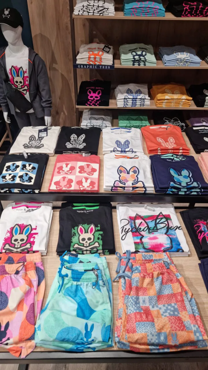 psycho-bunny-south-africa-canal-walk-store-t-shirts Psycho Bunny T-shirts and swim shorts in Canal Walk store